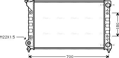 Ava Quality Cooling VN2072 - Радиатор, охлаждане на двигателя vvparts.bg