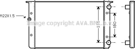 Ava Quality Cooling VN2105 - Радиатор, охлаждане на двигателя vvparts.bg