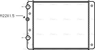 Ava Quality Cooling VN2129 - Радиатор, охлаждане на двигателя vvparts.bg