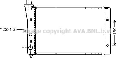 Ava Quality Cooling VN2123 - Радиатор, охлаждане на двигателя vvparts.bg