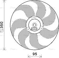 Ava Quality Cooling VN7511 - Вентилатор, охлаждане на двигателя vvparts.bg