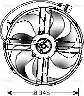 Ava Quality Cooling VN7512 - Вентилатор, охлаждане на двигателя vvparts.bg