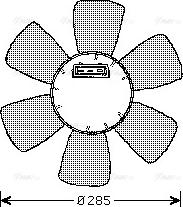 Ava Quality Cooling VN7524 - Вентилатор, охлаждане на двигателя vvparts.bg