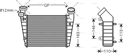 Ava Quality Cooling VNA4216 - Интеркулер (охладител за въздуха на турбината) vvparts.bg