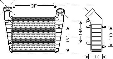 Ava Quality Cooling VNA4238 - Интеркулер (охладител за въздуха на турбината) vvparts.bg