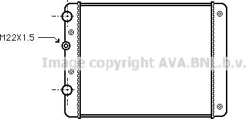 Ava Quality Cooling VNA2129 - Радиатор, охлаждане на двигателя vvparts.bg