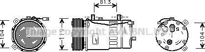 Ava Quality Cooling VNAK046 - Компресор, климатизация vvparts.bg