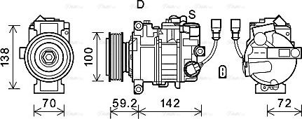 Ava Quality Cooling VNAK385 - Компресор, климатизация vvparts.bg