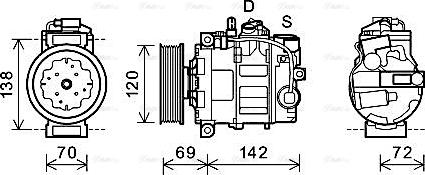 Ava Quality Cooling VNAK321 - Компресор, климатизация vvparts.bg