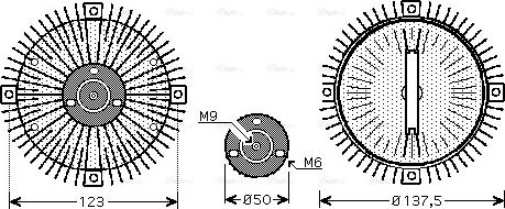 Ava Quality Cooling VNC273 - Съединител, вентилатор на радиатора vvparts.bg