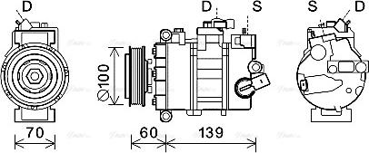 Ava Quality Cooling VNK356 - Компресор, климатизация vvparts.bg