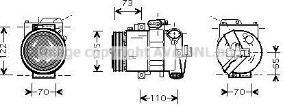 Ava Quality Cooling VNK240 - Компресор, климатизация vvparts.bg