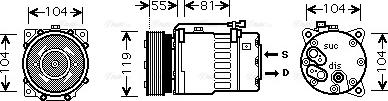 Ava Quality Cooling VNK270 - Компресор, климатизация vvparts.bg