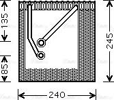 Ava Quality Cooling VNV242 - Изпарител, климатична система vvparts.bg