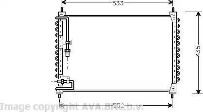 Ava Quality Cooling VO 5074 - Кондензатор, климатизация vvparts.bg