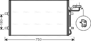 Ava Quality Cooling VO 5149 - Кондензатор, климатизация vvparts.bg