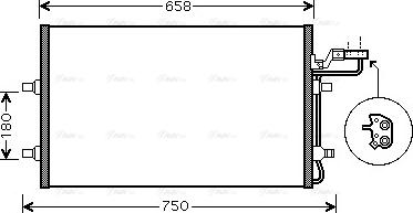 Ava Quality Cooling VO 5140 - Кондензатор, климатизация vvparts.bg