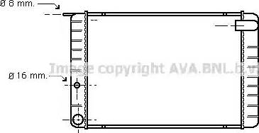 Ava Quality Cooling VO 2009 - Радиатор, охлаждане на двигателя vvparts.bg