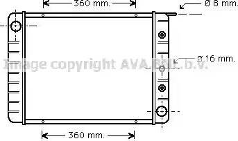 Ava Quality Cooling VO 2003 - Радиатор, охлаждане на двигателя vvparts.bg