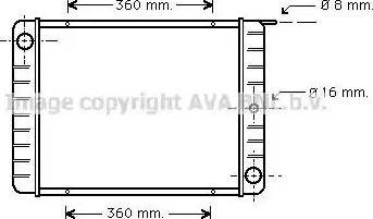 Ava Quality Cooling VO 2002 - Радиатор, охлаждане на двигателя vvparts.bg