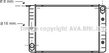 Ava Quality Cooling VO 2014 - Радиатор, охлаждане на двигателя vvparts.bg