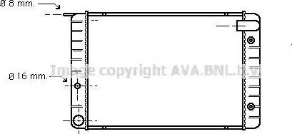 Ava Quality Cooling VO 2010 - Радиатор, охлаждане на двигателя vvparts.bg