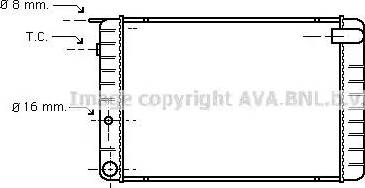 Ava Quality Cooling VO 2011 - Радиатор, охлаждане на двигателя vvparts.bg