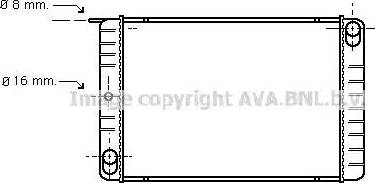 Ava Quality Cooling VO 2013 - Радиатор, охлаждане на двигателя vvparts.bg