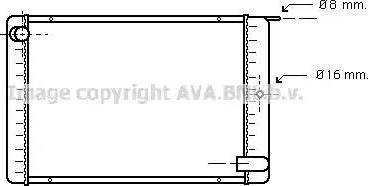 Ava Quality Cooling VO 2020 - Радиатор, охлаждане на двигателя vvparts.bg