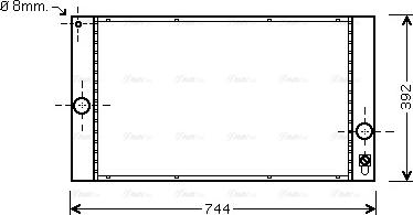 Ava Quality Cooling VOA2141 - Радиатор, охлаждане на двигателя vvparts.bg