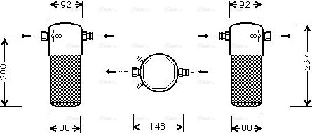 Ava Quality Cooling VO D100 - Изсушител, климатизация vvparts.bg