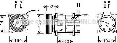 Ava Quality Cooling VO K122 - Компресор, климатизация vvparts.bg