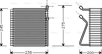 Ava Quality Cooling VO V091 - Изпарител, климатична система vvparts.bg