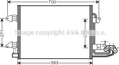 Ava Quality Cooling VW5211D - Кондензатор, климатизация vvparts.bg