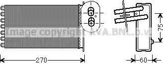 Ava Quality Cooling VW 6296 - Топлообменник, отопление на вътрешното пространство vvparts.bg