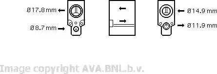 Ava Quality Cooling VW 1076 - Разширителен клапан, климатизация vvparts.bg