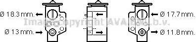 Ava Quality Cooling VW1311 - Разширителен клапан, климатизация vvparts.bg