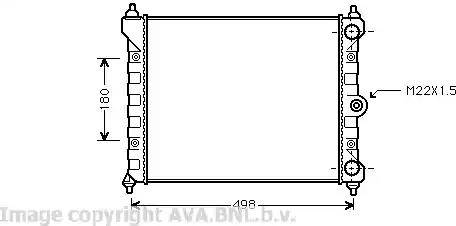 Ava Quality Cooling VW 2092 - Радиатор, охлаждане на двигателя vvparts.bg