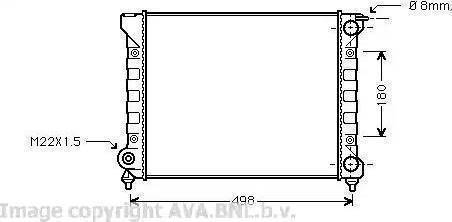 Ava Quality Cooling VW 2040 - Радиатор, охлаждане на двигателя vvparts.bg