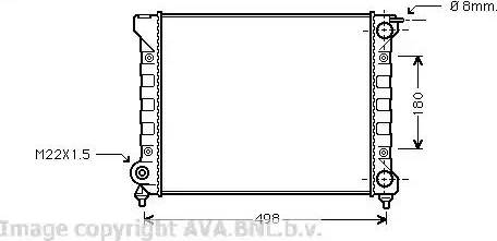 Ava Quality Cooling VW 2047 - Радиатор, охлаждане на двигателя vvparts.bg