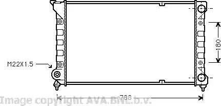 Ava Quality Cooling VW 2066 - Радиатор, охлаждане на двигателя vvparts.bg