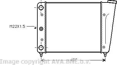 Ava Quality Cooling VW 2009 - Радиатор, охлаждане на двигателя vvparts.bg