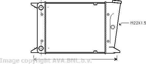 Ava Quality Cooling VW 2006 - Радиатор, охлаждане на двигателя vvparts.bg