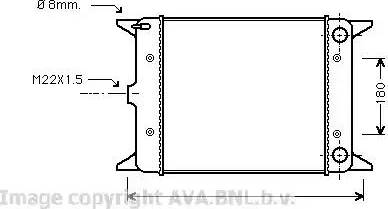 Ava Quality Cooling VW 2003 - Радиатор, охлаждане на двигателя vvparts.bg