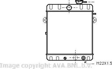 Ava Quality Cooling VW 2007 - Радиатор, охлаждане на двигателя vvparts.bg