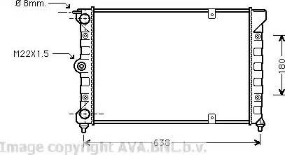 Ava Quality Cooling VW 2018 - Радиатор, охлаждане на двигателя vvparts.bg