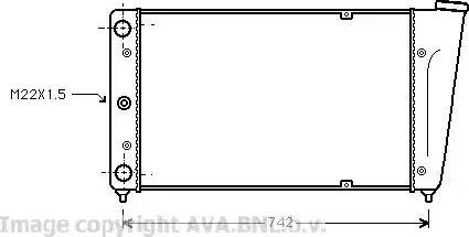 Ava Quality Cooling VW 2020 - Радиатор, охлаждане на двигателя vvparts.bg