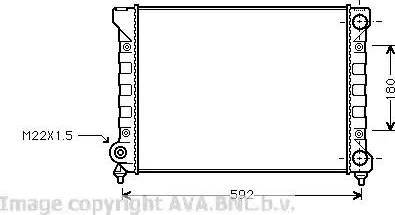 Ava Quality Cooling VW 2111 - Радиатор, охлаждане на двигателя vvparts.bg