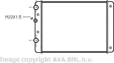 Ava Quality Cooling VW 2130 - Радиатор, охлаждане на двигателя vvparts.bg