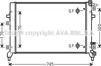 Ava Quality Cooling VW2326 - Радиатор, охлаждане на двигателя vvparts.bg